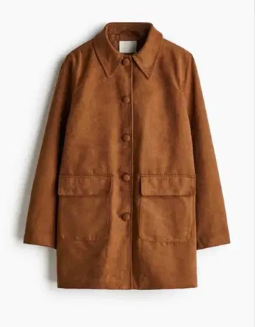 h&m 스웨이드 자켓 napped car coat