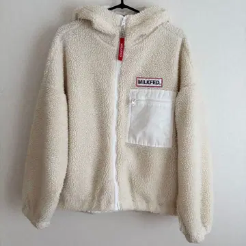 MILKFED. 플리스 보아 자켓 아이보리