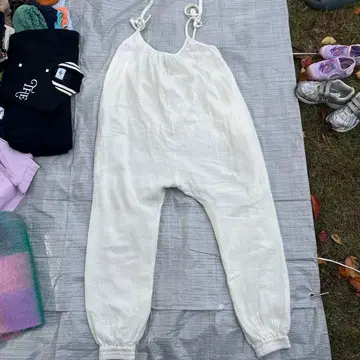 CAVEZA ROSSO 화이트 오버롤