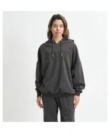 ROXY 다크 그레이 후드 부착 후드티