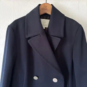 BEAUTY&YOUTH 네이비 더블 브레스트 피 코트 자켓 S