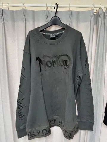 Norton 그레이 긴팔 트레이닝복 3L