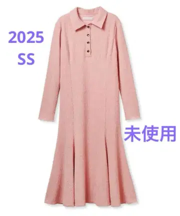 미사용 CELFORD 셀포드 골드 버튼 셔링 티셔츠 원피스