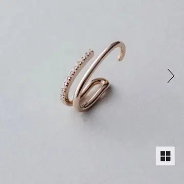 ete 비쥬 라이너 이어커프 핑크 골드