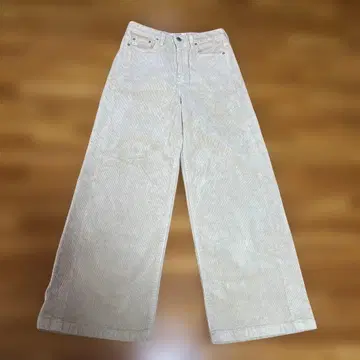 썸띵 리사 와이드 하이 스트레이트 스트레치 코듀로이