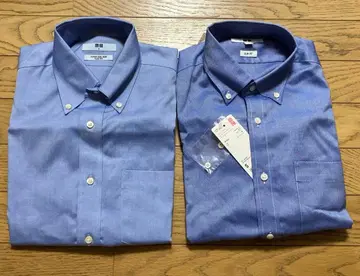 UNIQLO 슈퍼 논아이론 슬림핏 셔츠 2개 세트 S 사이즈