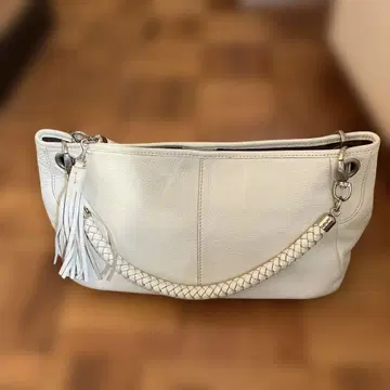 NATURAL BEAUTY BASIC 화이트 숄더백