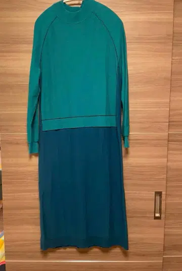 폴 스미스 터콰이즈 롱 니트 원피스 M