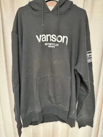vanson 그레이 후드티 후드 부착 XL