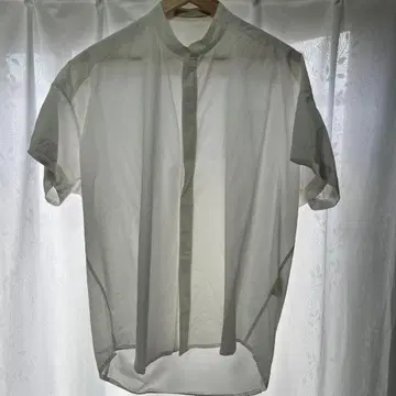 7115 by SZEKI 화이트 반팔 셔츠