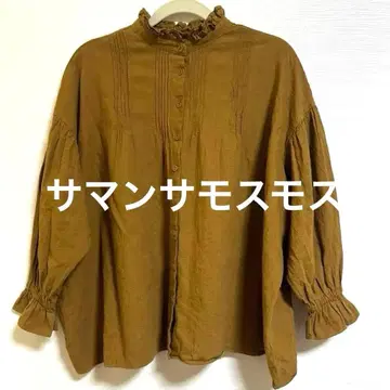 [ 새상품급 ] 사만사 모스모스 스탠드 넥 프릴 블라우스