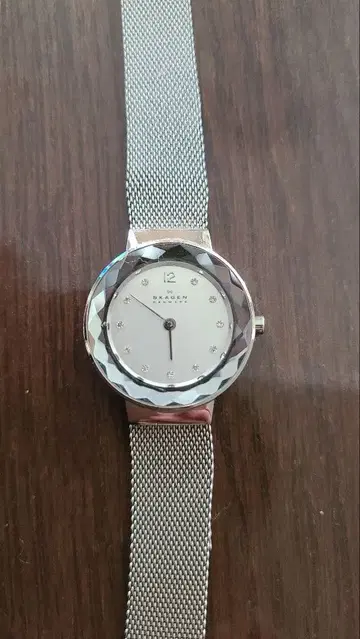 SKAGEN 실버 메쉬 밴드 시계