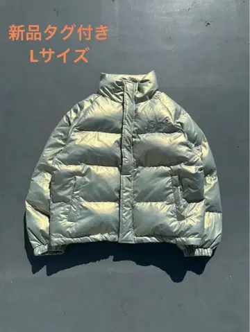 택 포함 새상품! 9090 로고 리치 퍼퍼 재킷 L