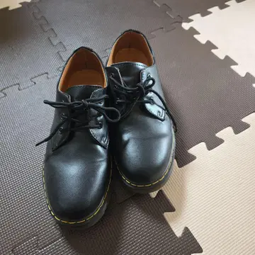 마틴 부츠 블랙 가죽 신발