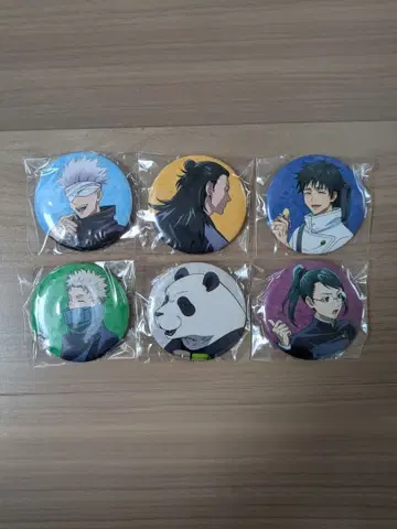 주술회전 캔 배지 덤 포함