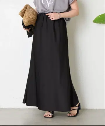 Jena espace merveilleux 새틴 롱 스커트