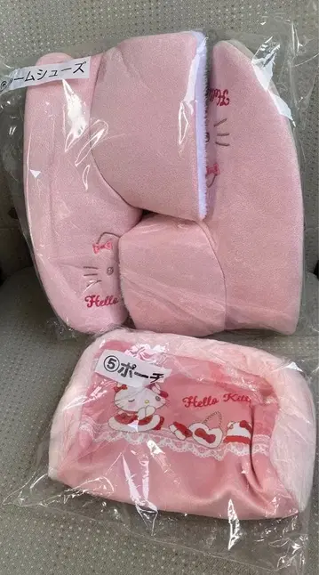 헬로키티 산리오복권 제일복권 룸슈즈 파우치