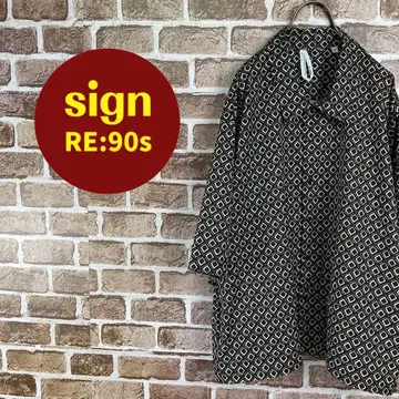 하루하무 올 패턴 디자인 사이드 포켓 셔츠