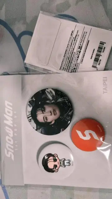 SnowMan 스노 대만 타이베이 팝업 무카이 코지 캔뱃지 트레이딩 카드