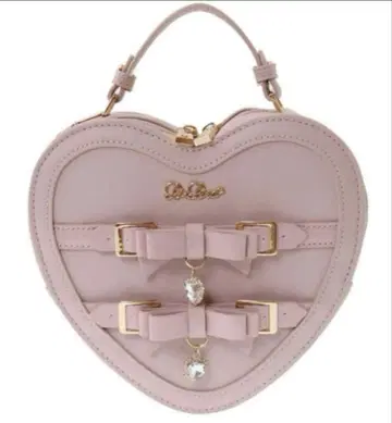 LIZLISA 리즈리사 하트 비쥬 숄더 백 핑크