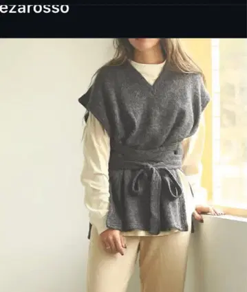 카베사 로쏘 V넥 니트 베스트