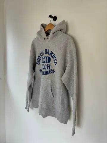 champion 리버스 위브 후디 청단택 그레이 XL