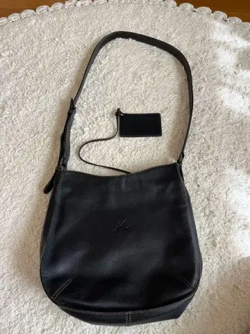 천연 가죽 키타무라 숄더백