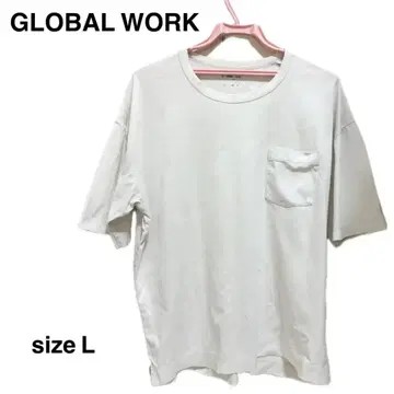 [선착순] GLOBAL WORK 글로벌 워크 T셔츠 L 화이트