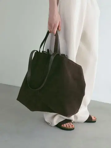 etretokyo 스웨이드 빅 토트백 브라운