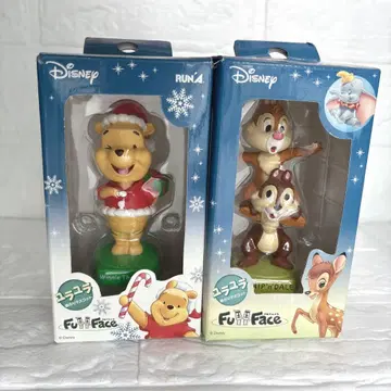 디즈니 피규어 세트 푸 칩 앤 데일 크리스마스 흔들흔들