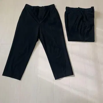 블랙 슬랙스 허리 69-75cm 2개