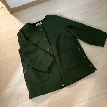 호코모모라 미들 기장 노카라 코트