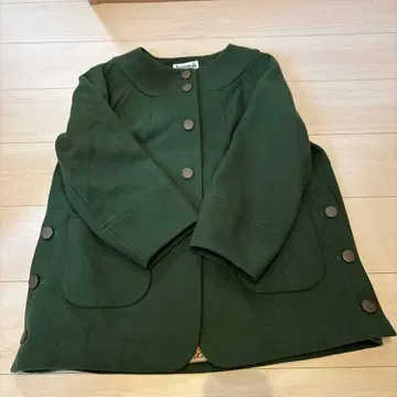 호코모모라 미들 기장 노카라 코트