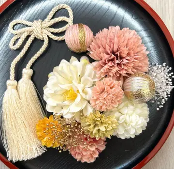 성인식 일본 의류 후리소데 시치고산 머리 장식