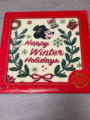 도쿄 디즈니 리조트 미니 타월 겨울 홀리데이