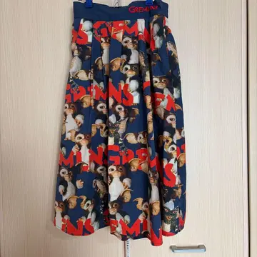 GREMLINS graniph 플레어 스커트 네이비
