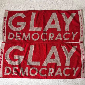 미사용 2점: GLAY Democracy 25주년 기념 라이브 타월