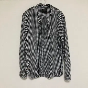 빔즈 플러스 BEAMS+ 긴팔 셔츠 M 블랙/화이트