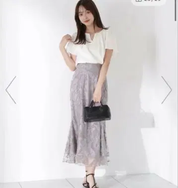 프로포션 드레싱 레이스 머메이드 스커트