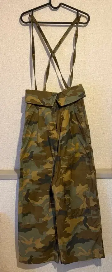 gallardagalante 서스펜더 카모플라쥬 팬츠