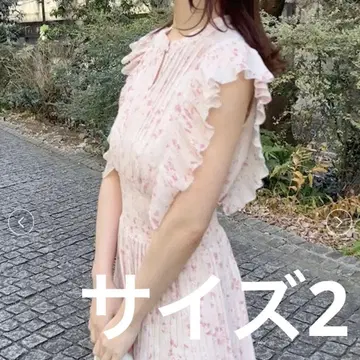 snidel Sustainable 프릴 원피스 PNK