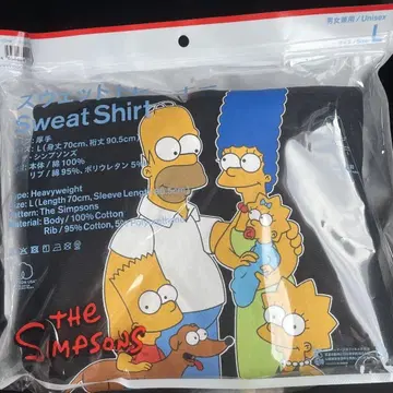 더 심슨즈 훼미리마트 맨투맨 트레이닝복