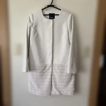 HK WORKS LONDON 화이트 롱 코트 M