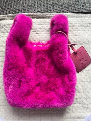 CLOUDY 핑크 퍼 백