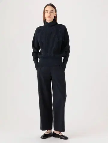 새상품 galerie vie 울 스트레이트 팬츠