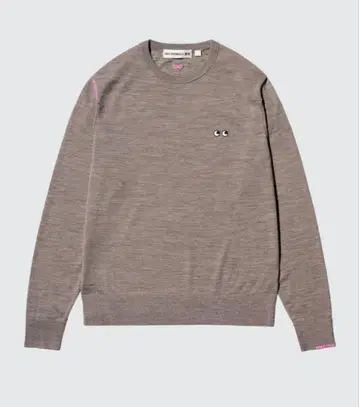 Anya Hindmarch UNIQLO 브라운 메리노 스웨터