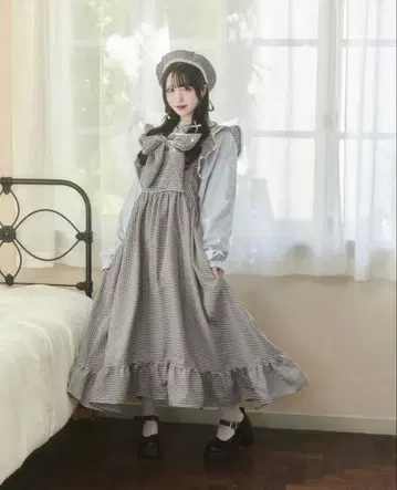 Whinny 유루린 리본쨩 원피스 만마루타이요 산산 베레모
