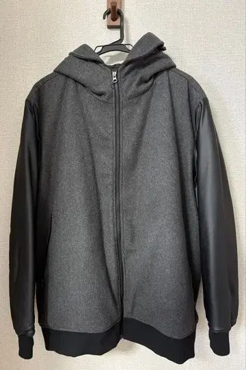 후드 부착 충전솜 블루종 그레이 3L 남성용