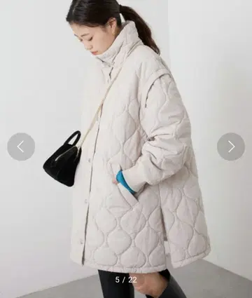 차오패닉 티피 멀티 웨이 퀼팅 리버서블 코트