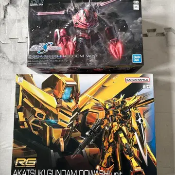 건담 프라모델 HG 즈고크 RG 아카츠키 건담 세트